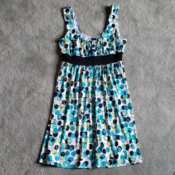 Wrapper Dresses & Skirts - EUC Wrapper Sz L blue/green summer dress